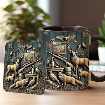 Best Hunter Ever - Personalized Hunting Accent Mug-Myprintsy