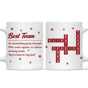 Best Team Christmas Mug - Personalized Coffee Mug-Myprintsy