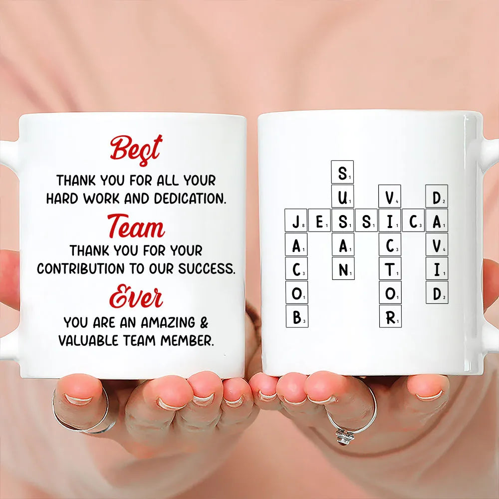Best Team Ever - Personalized Coffee Mug-Myprintsy
