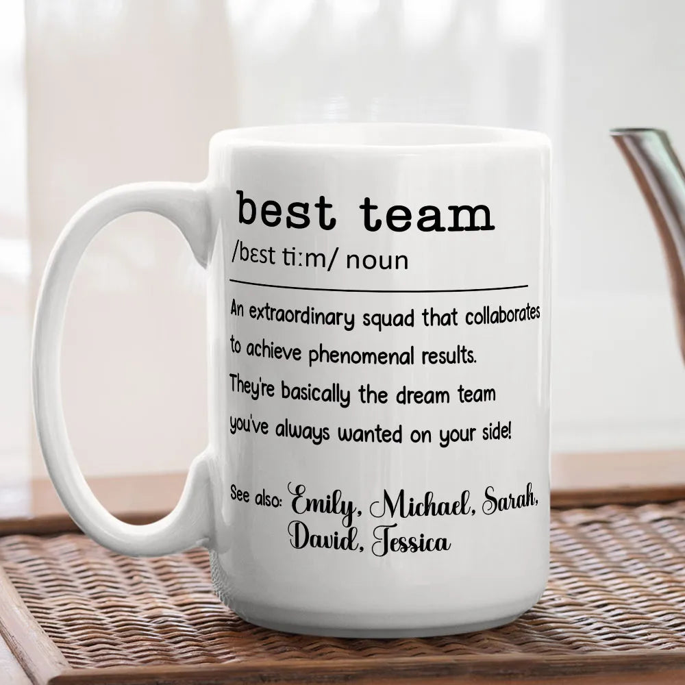Best Team - Personalized Coffee Mug-Myprintsy