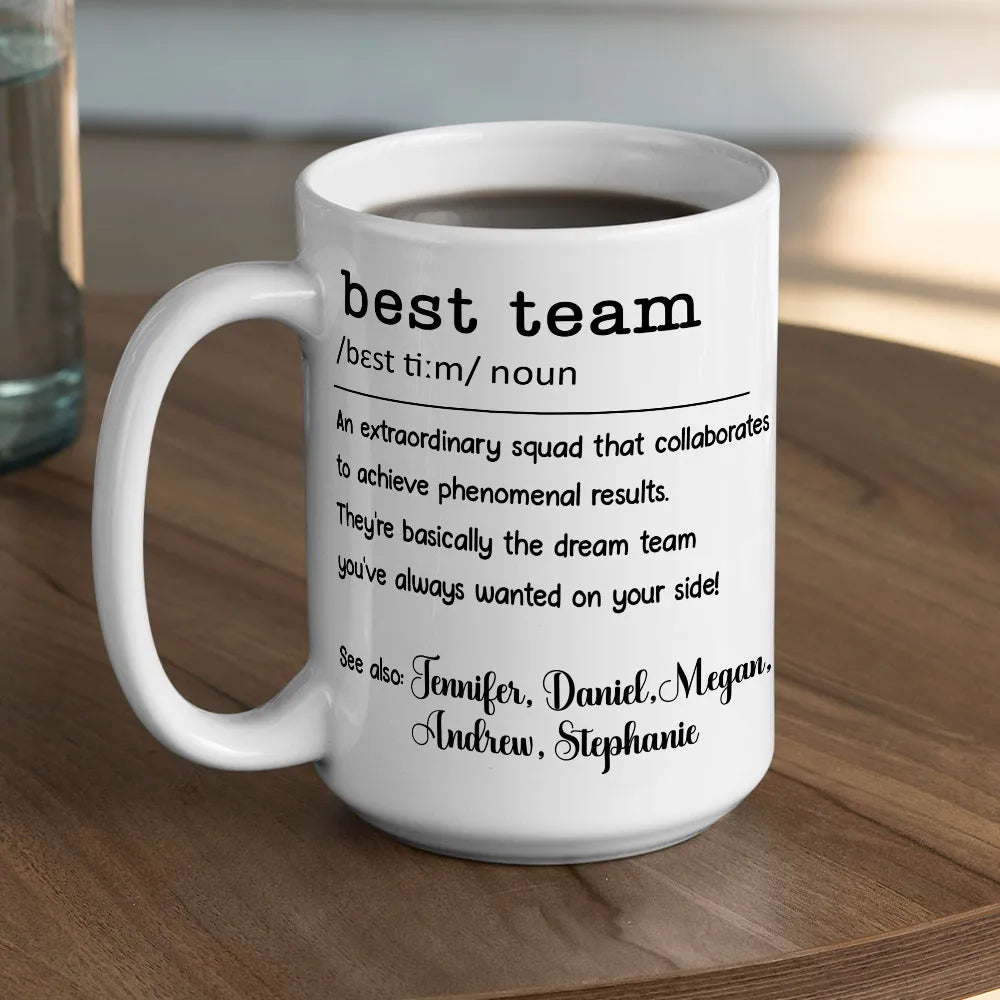 Best Team - Personalized Coffee Mug-Myprintsy