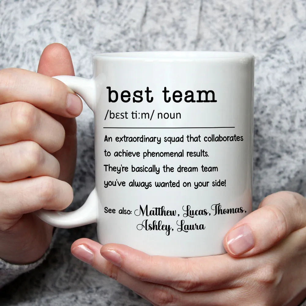 Best Team - Personalized Coffee Mug-Myprintsy
