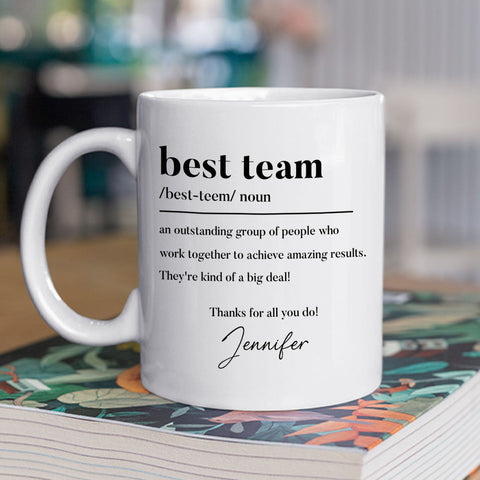Best Team Work Together To Achieve Amazing Result Mug - Personalized Coffee Mug-Myprintsy