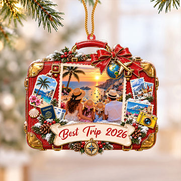 Best Trip - Personalized 3D Christmas Acrylic Ornament
