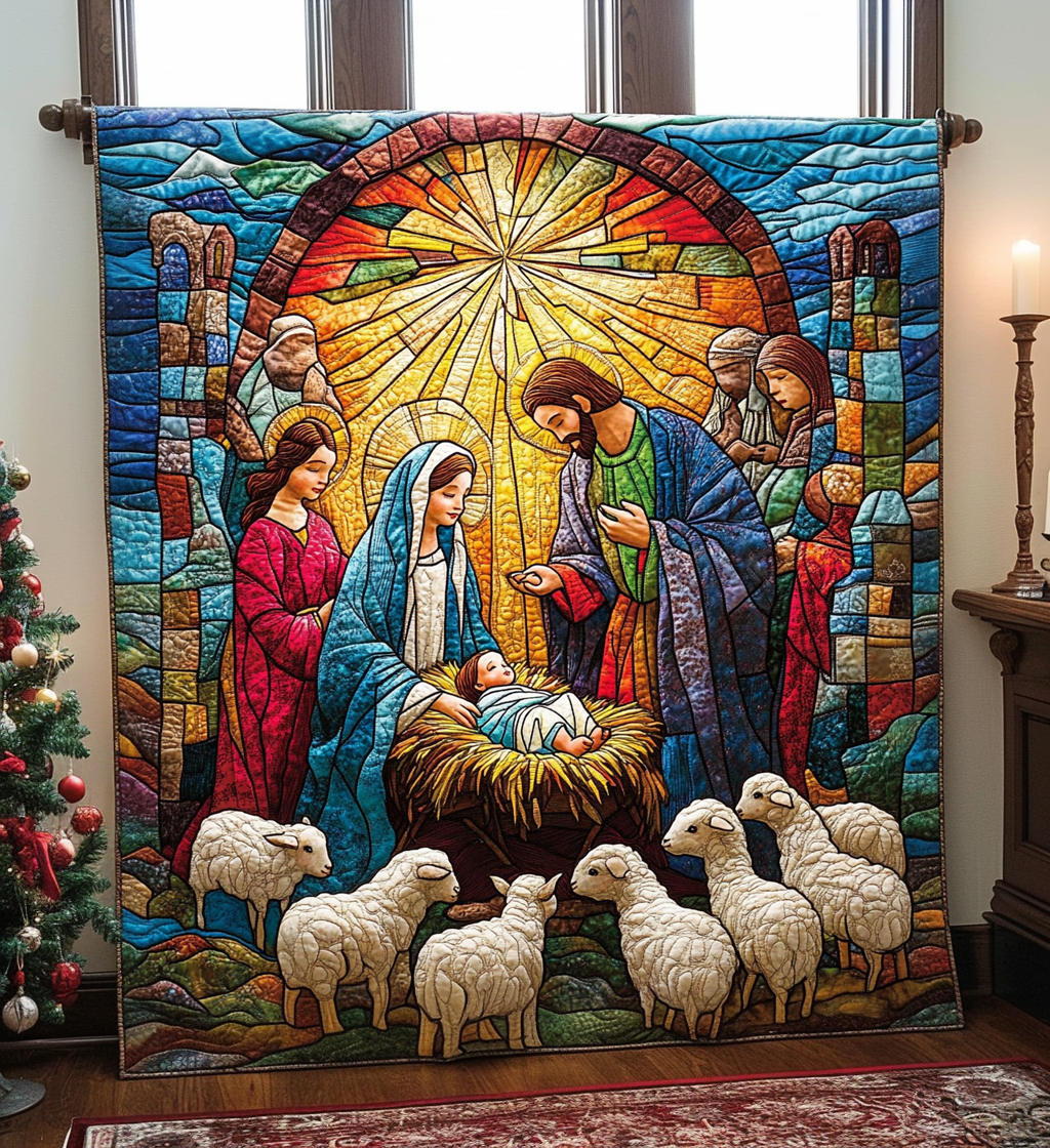 Bethlehem Blessing Quilted Blanket VTQ-Myprintsy