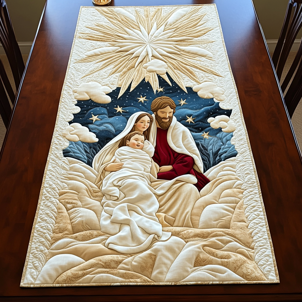 Bethlehem Blessing Quilted Table Runner VH VTQ-Myprintsy