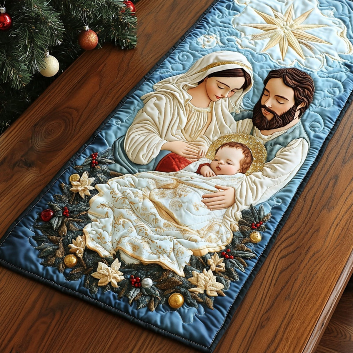 Bethlehem Journey Quilted Table Runner VTQ-Myprintsy