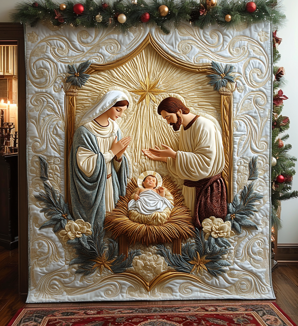 Bethlehem Peace Quilted Blanket VTQ-Myprintsy