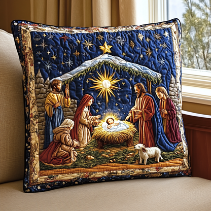 Bethlehem Star Quilted Quilted Pillow Case VTQ-Myprintsy