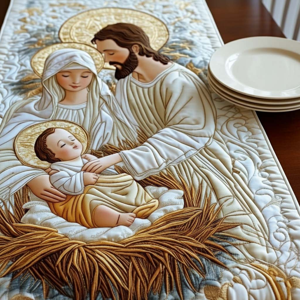 Bethlehem Starlight Quilted Table Runner VTQ-Myprintsy