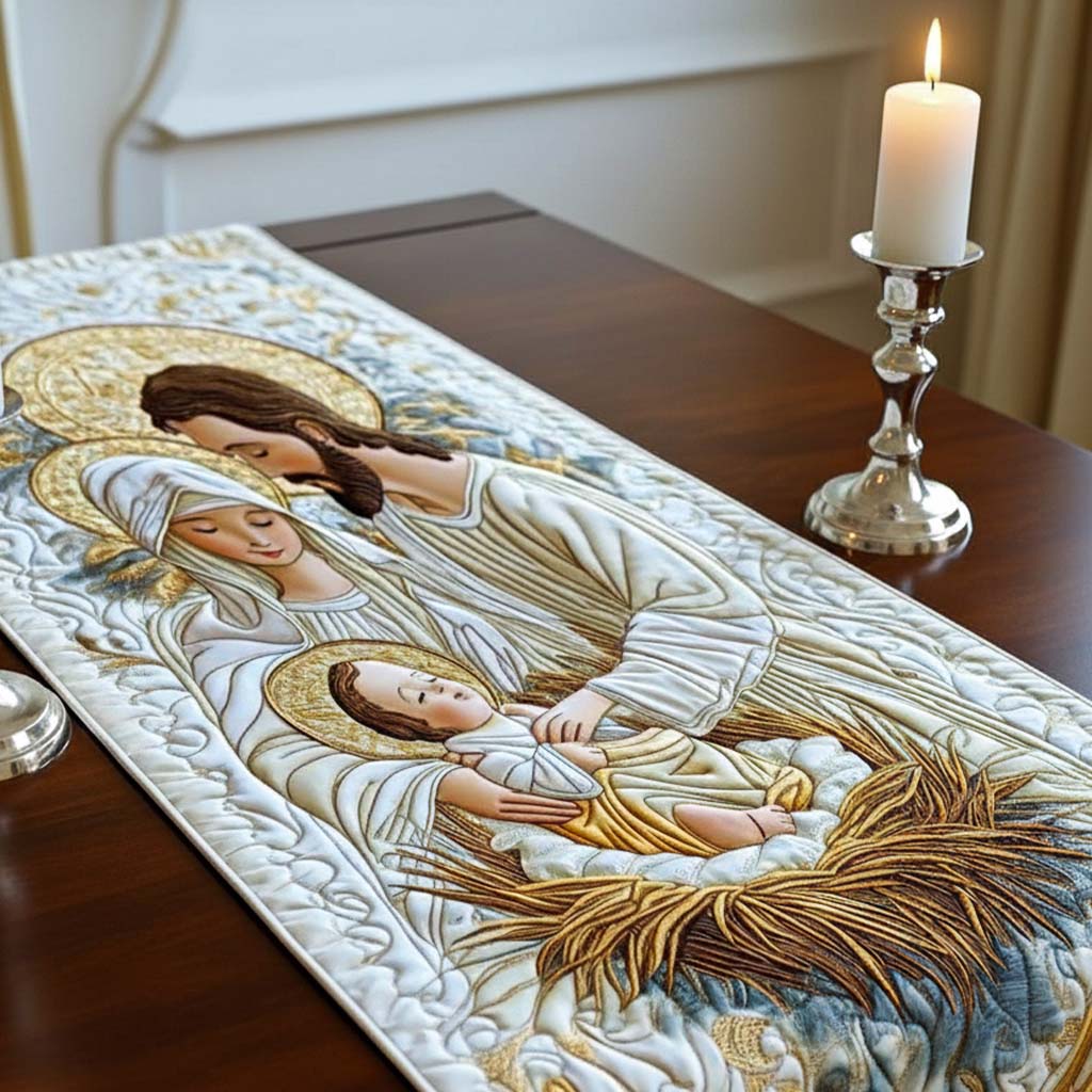 Bethlehem Starlight Quilted Table Runner VTQ-Myprintsy