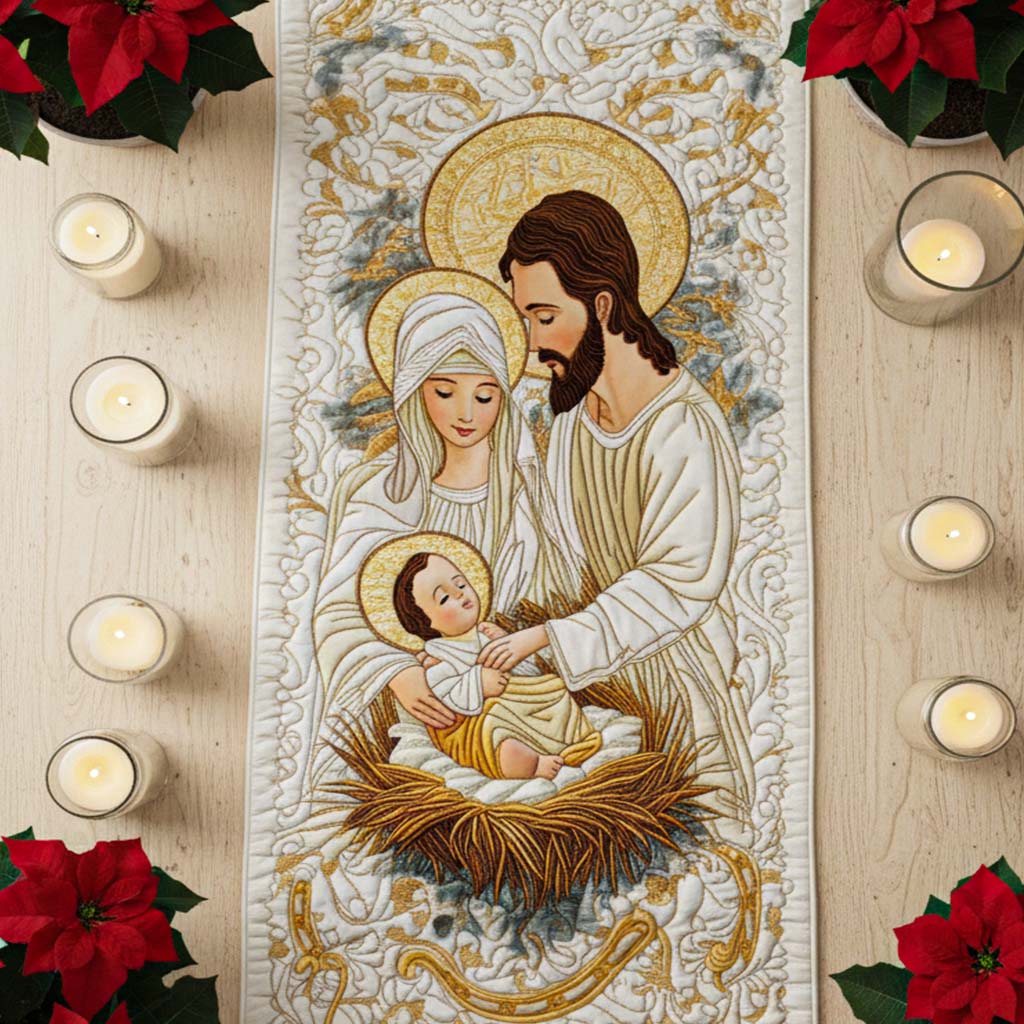 Bethlehem Starlight Quilted Table Runner VTQ-Myprintsy