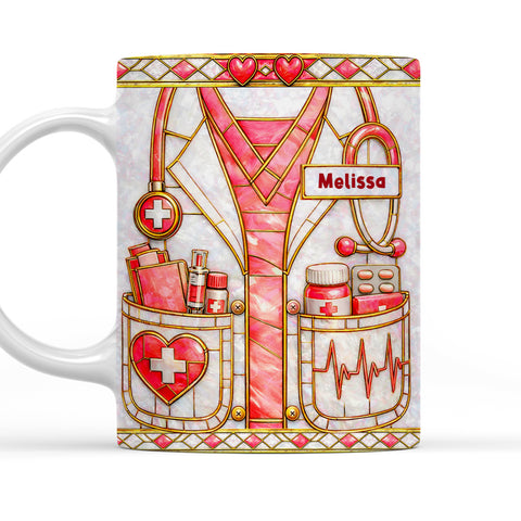 Proud To Be A Nurse - Personalized Coffee Mug - Gift For Nurse