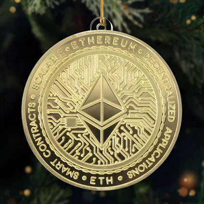 Bitcoin - Personalized Acrylic Ornament-Myprintsy