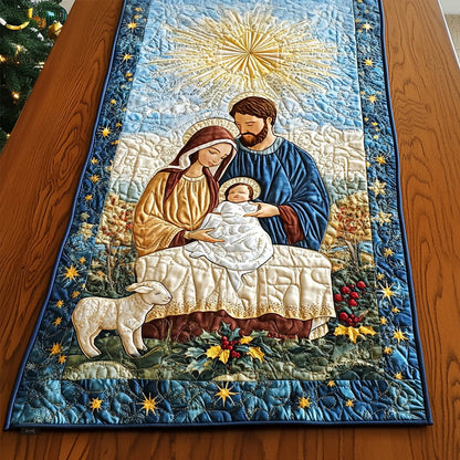 Blessed Manger Quilted Table Runner VTQ-Myprintsy