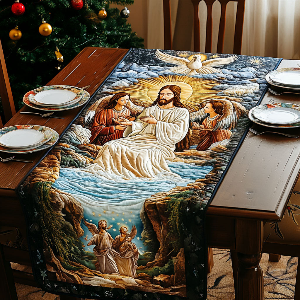 Blessed Savior Quilted Table Runner VTQ-Myprintsy