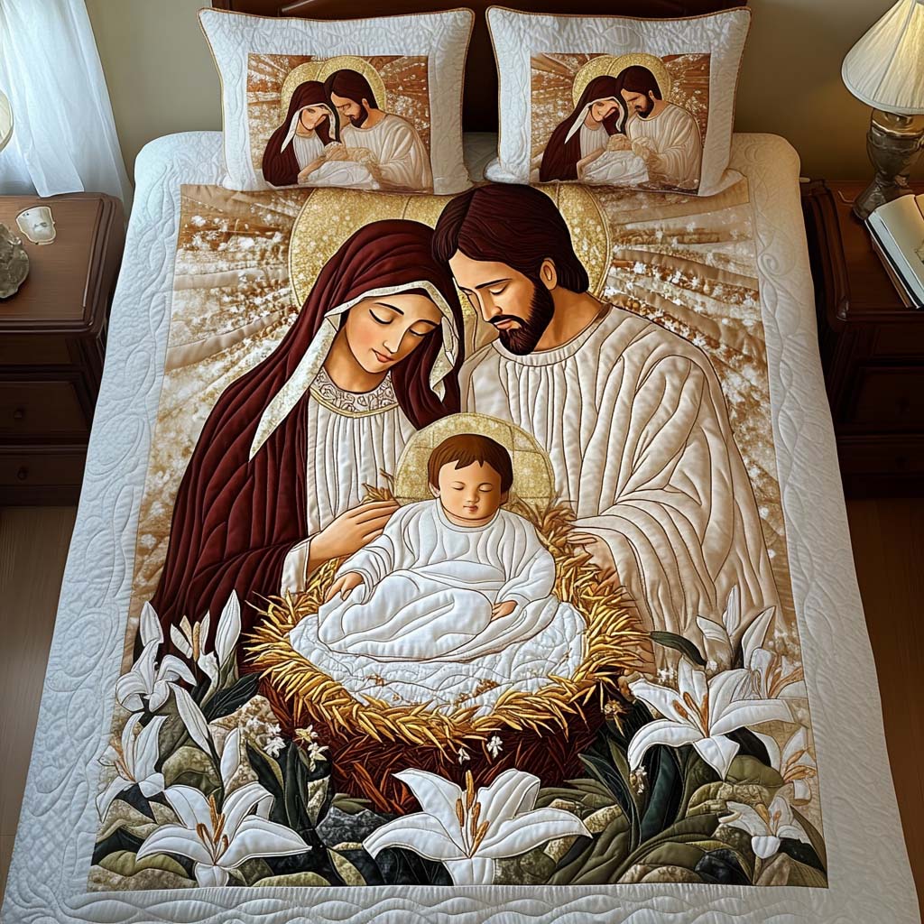 Blessed Unity -Piece Quilted Bedding Set VTQ-Myprintsy