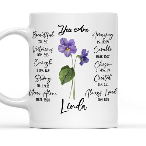 Bloom You Are Beautiful Amazing - Personalized Coffee Mug-Myprintsy