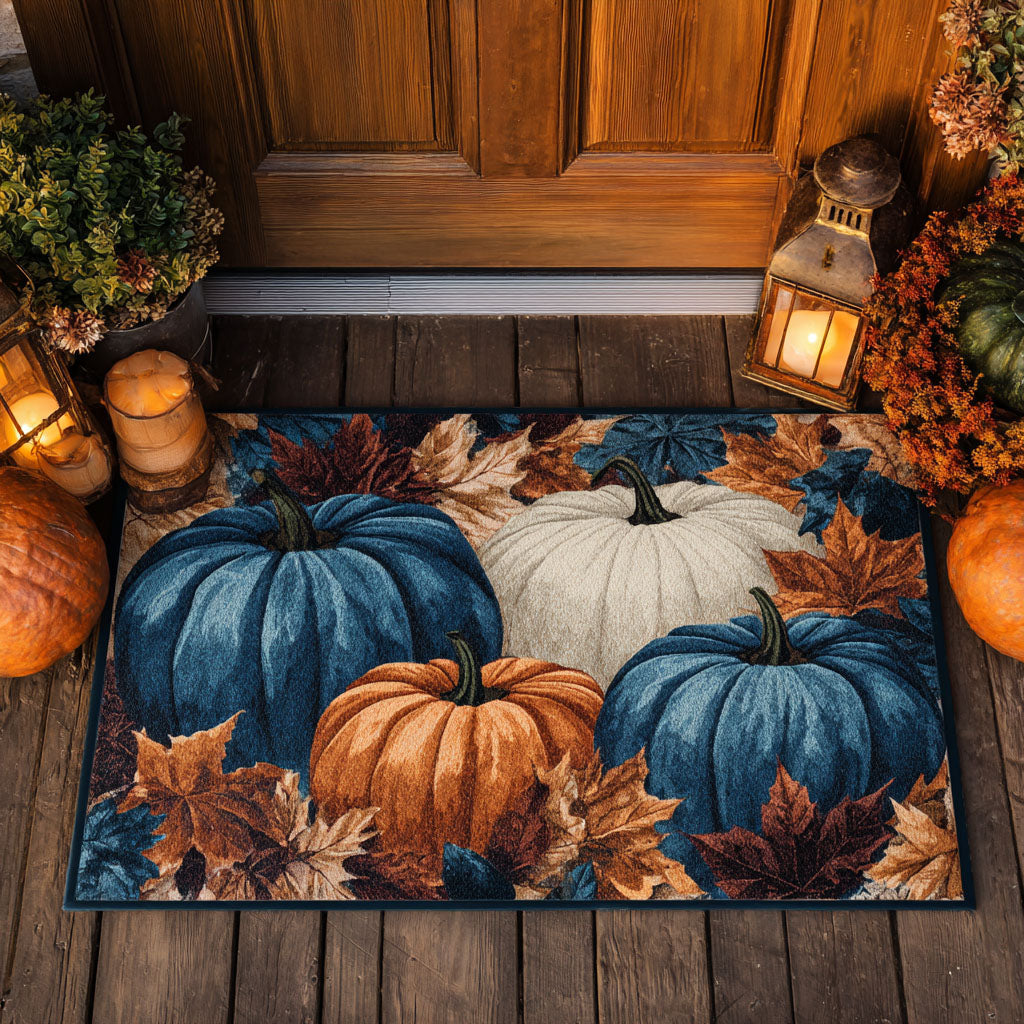 Blue Autumn Doormat VTQ-Myprintsy