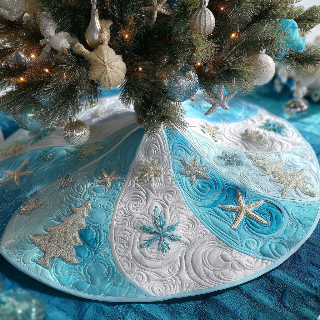 Blue Horizon Christmas Christmas Quilted Tree Skirt-Myprintsy