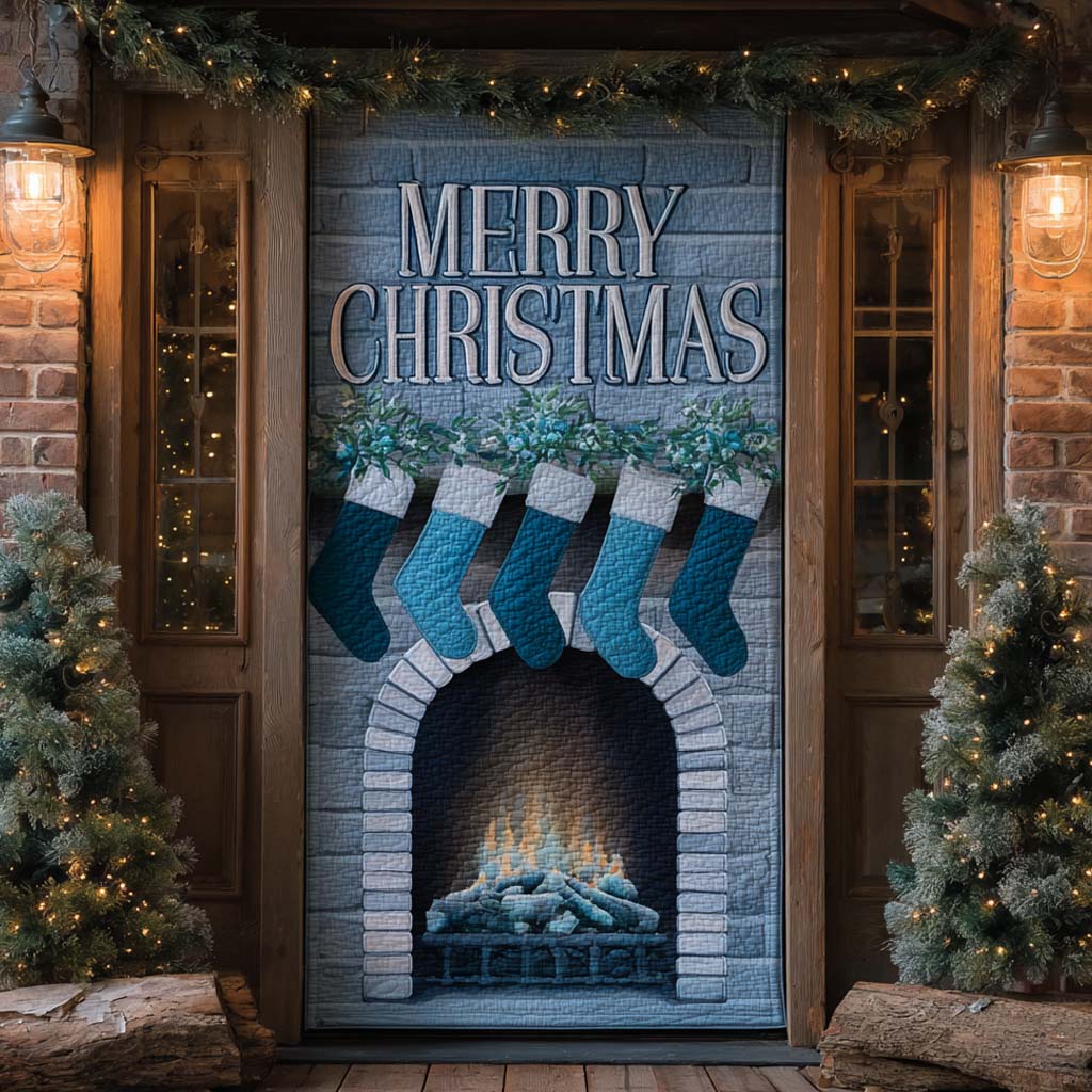 Blue Lantern Hearth Quilted Door Cover VTQ-Myprintsy
