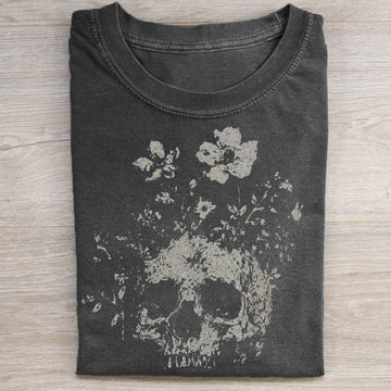 Boho Floral Skull - Halloween Shirt-Myprintsy