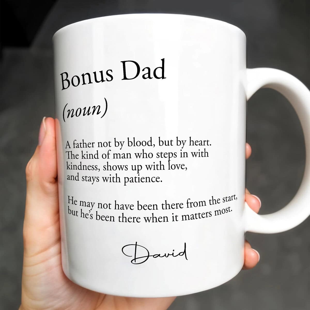 Bonus Dad - Personalized Coffee Mug - Gift For Stepdad-Myprintsy