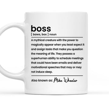 Boss Definition - Personalized Coffee Mug-Myprintsy