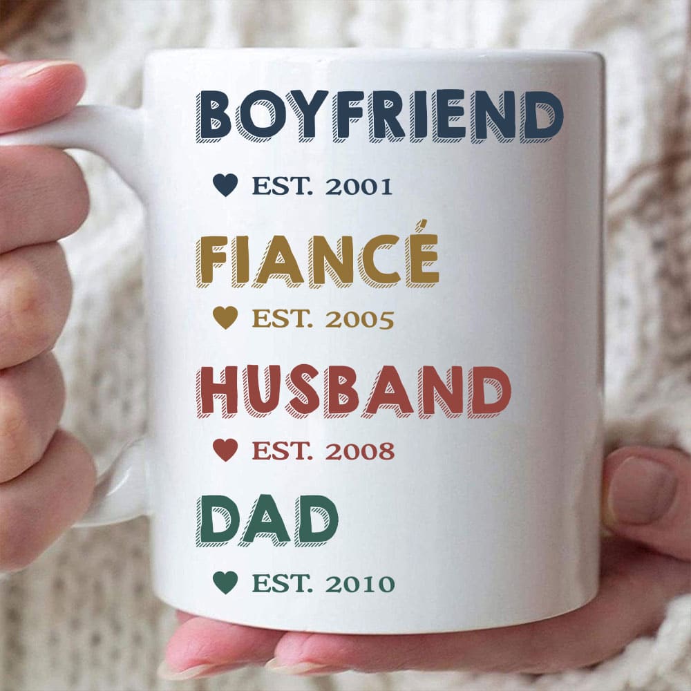 Boyfriend Fiance HusBand Dad Custom Mug - Personalized Coffee Mug - Gift For Men-Myprintsy