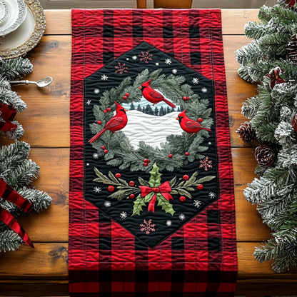 Bright Wings of Winter Quilted Table Runner VTQ-Myprintsy