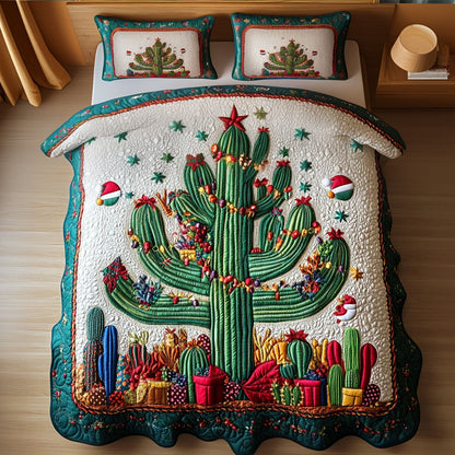 Cactus Path -Piece Quilted Bedding Set VTQ-Myprintsy
