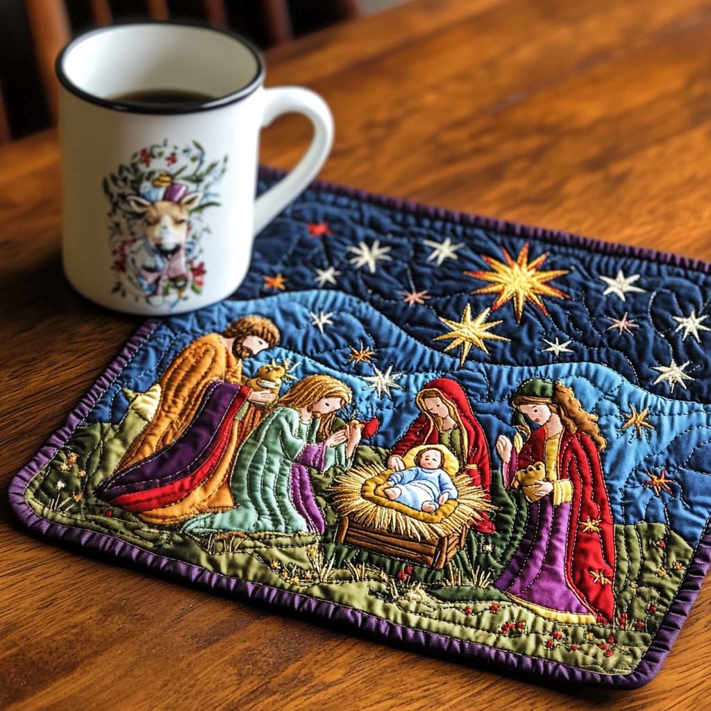 Calm And Bright Quilted Placemat VTQ-Myprintsy