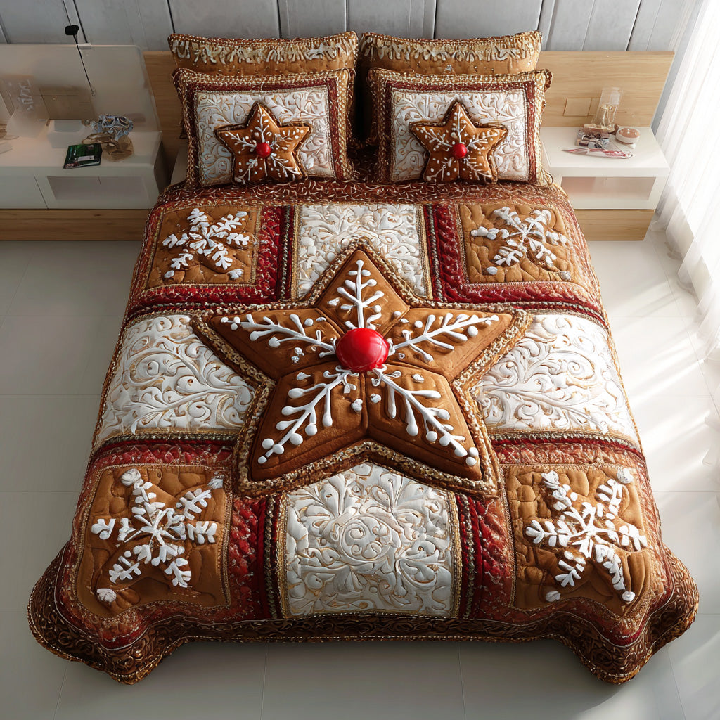 Candy Brick Haven -Piece Quilted Bedding Set VTQ-Myprintsy