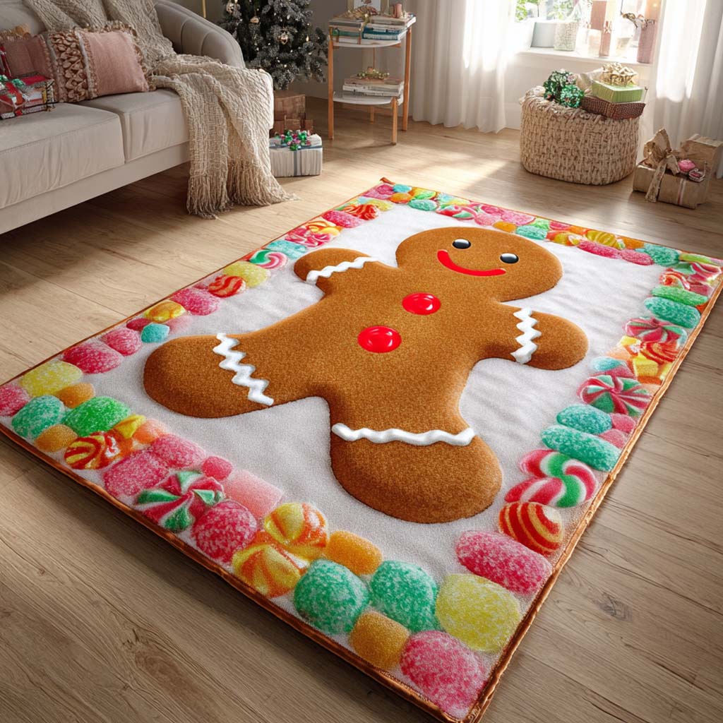 Candy Ginger Man Runway Area Rug VTQ-Myprintsy