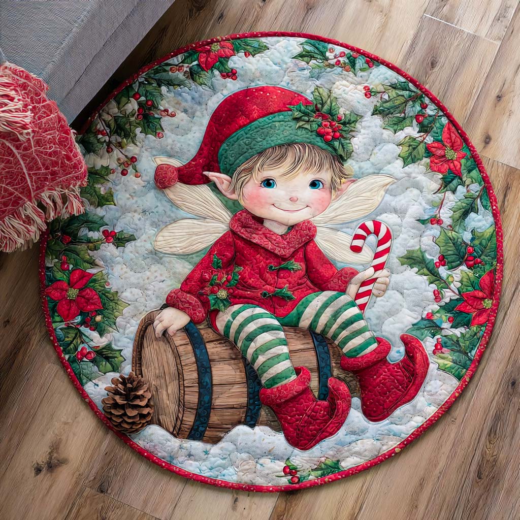 Candy Joy Quilted Round Mat VTQ-Myprintsy
