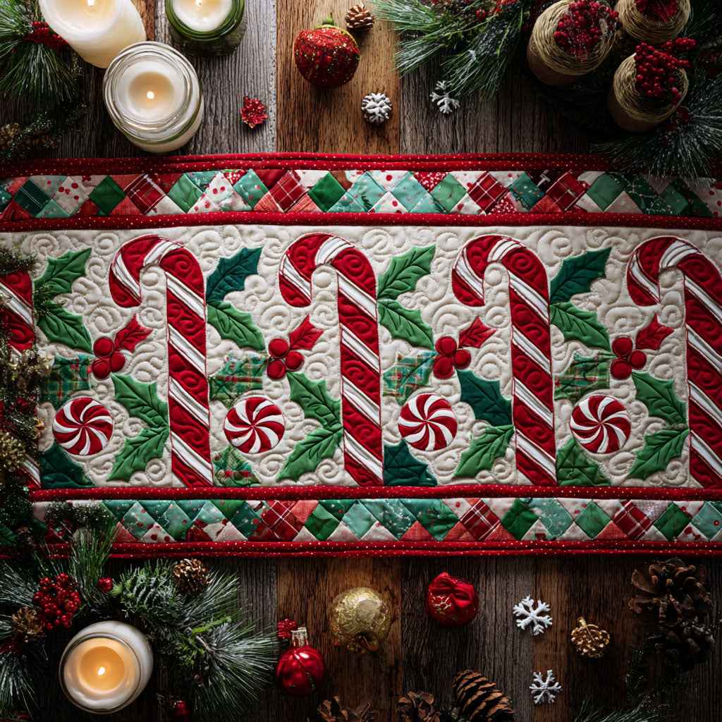 Candy Symphony Quilted Table Runner VTQ-Myprintsy