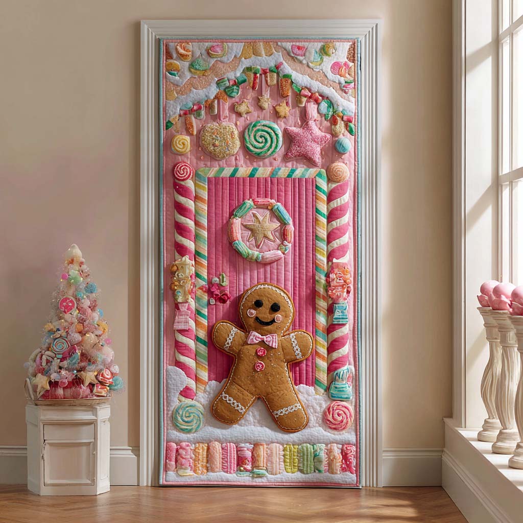 Candyland Ginger Joy Quilted Door Cover VTQ-Myprintsy