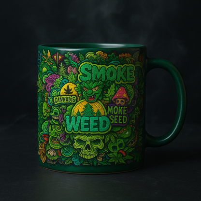 Cannabis Graffiti- Personalized Mug-Myprintsy
