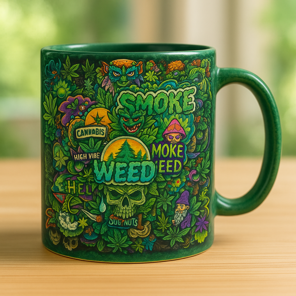 Cannabis Graffiti- Personalized Mug-Myprintsy