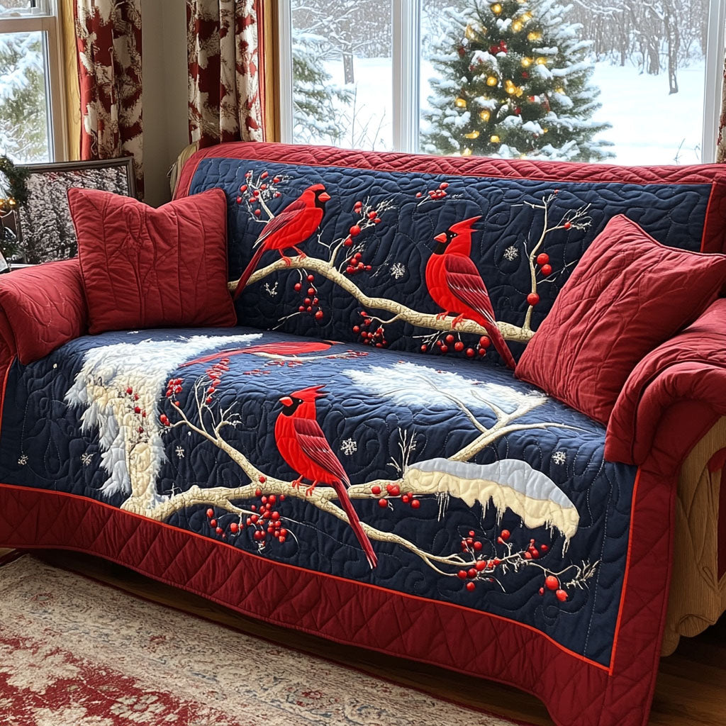 Cardinal Blessing Quilted Sofa Cover VTQ-Myprintsy