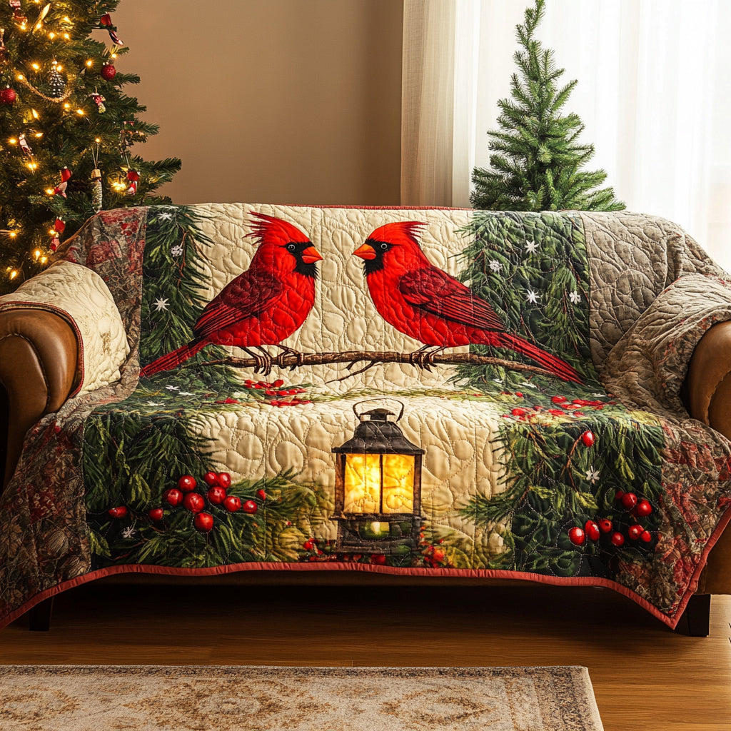 Cardinal Blessings Quilted Sofa Cover VTQ-Myprintsy
