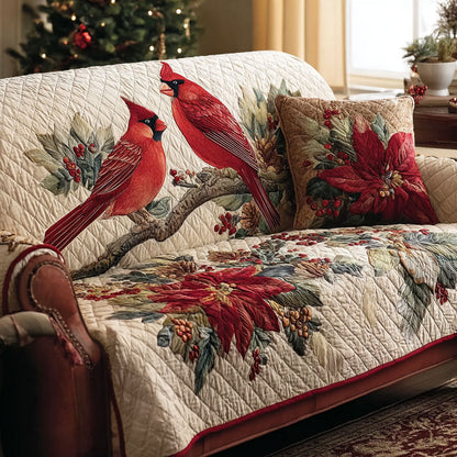 Cardinal Grace Quilted Sofa Cover VTQ-Myprintsy