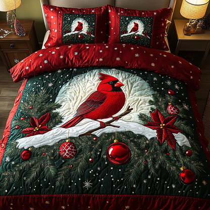 Cardinal Haven -Piece Quilted Bedding Set VTQ-Myprintsy