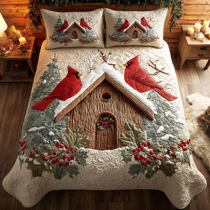 Cardinal Home -Piece Quilted Bedding Set VTQ-Myprintsy