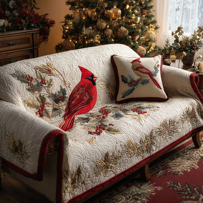 Cardinal Joy Quilted Sofa Cover VTQ-Myprintsy
