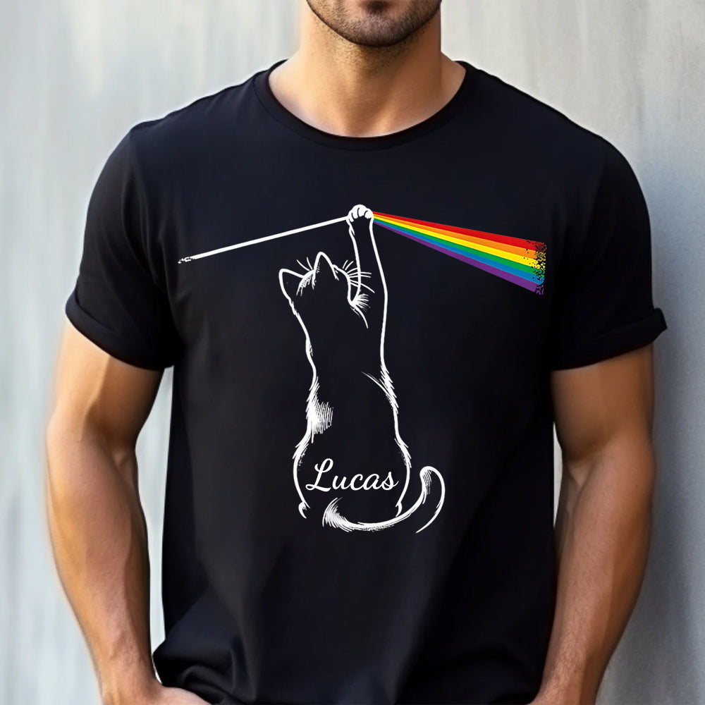 Cat & Rainbow - Personalized Shirt-Myprintsy