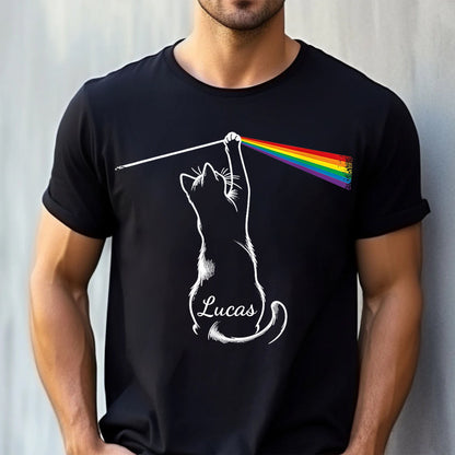 Cat & Rainbow - Personalized Shirt-Myprintsy