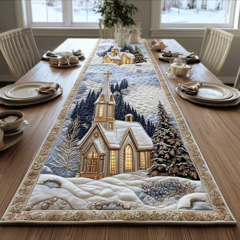 Cathedral of the Pines Quilted Table Runner VTQ-Myprintsy