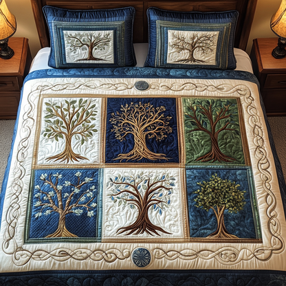 Celestial Arbor Quilt -Piece Quilted Bedding Set VTQ-Myprintsy