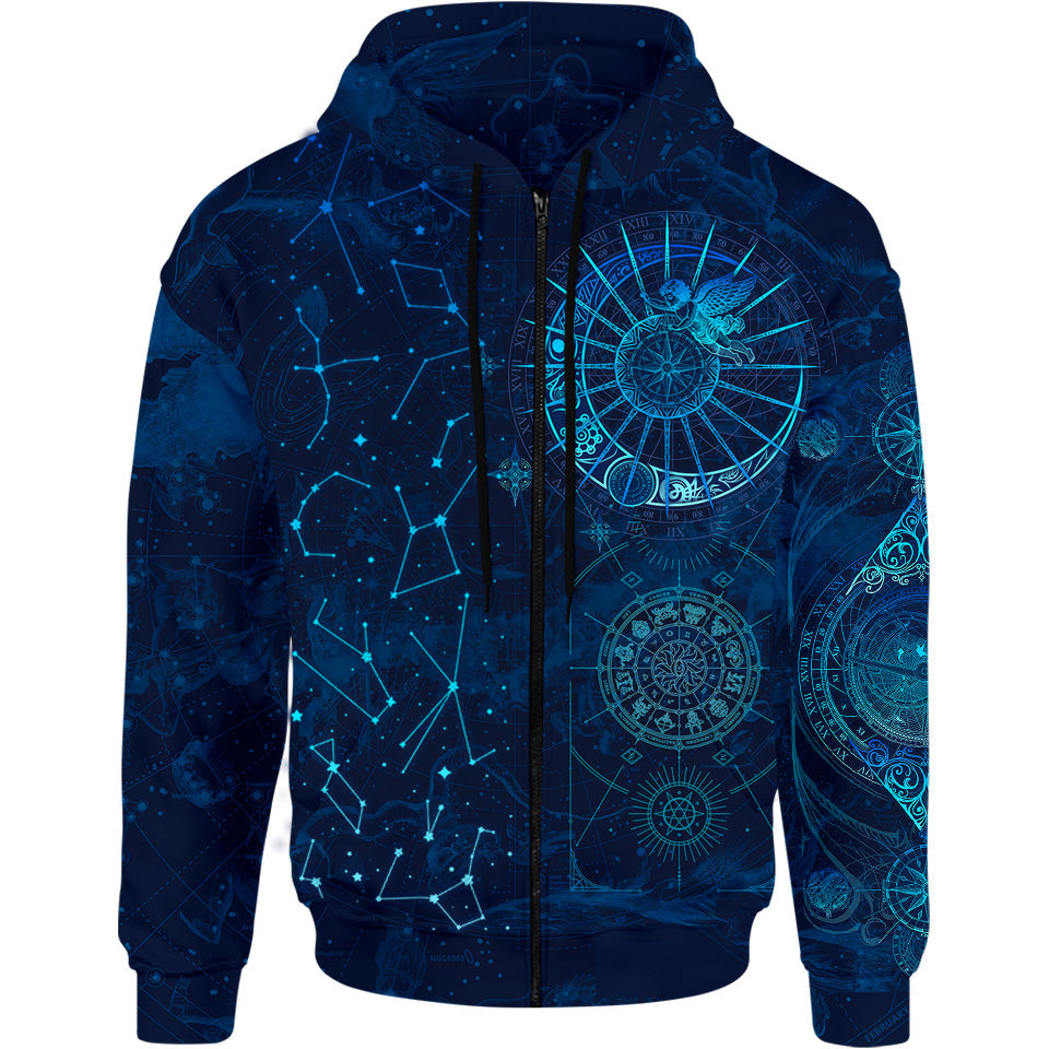Celestial Compass Zip Hoodie